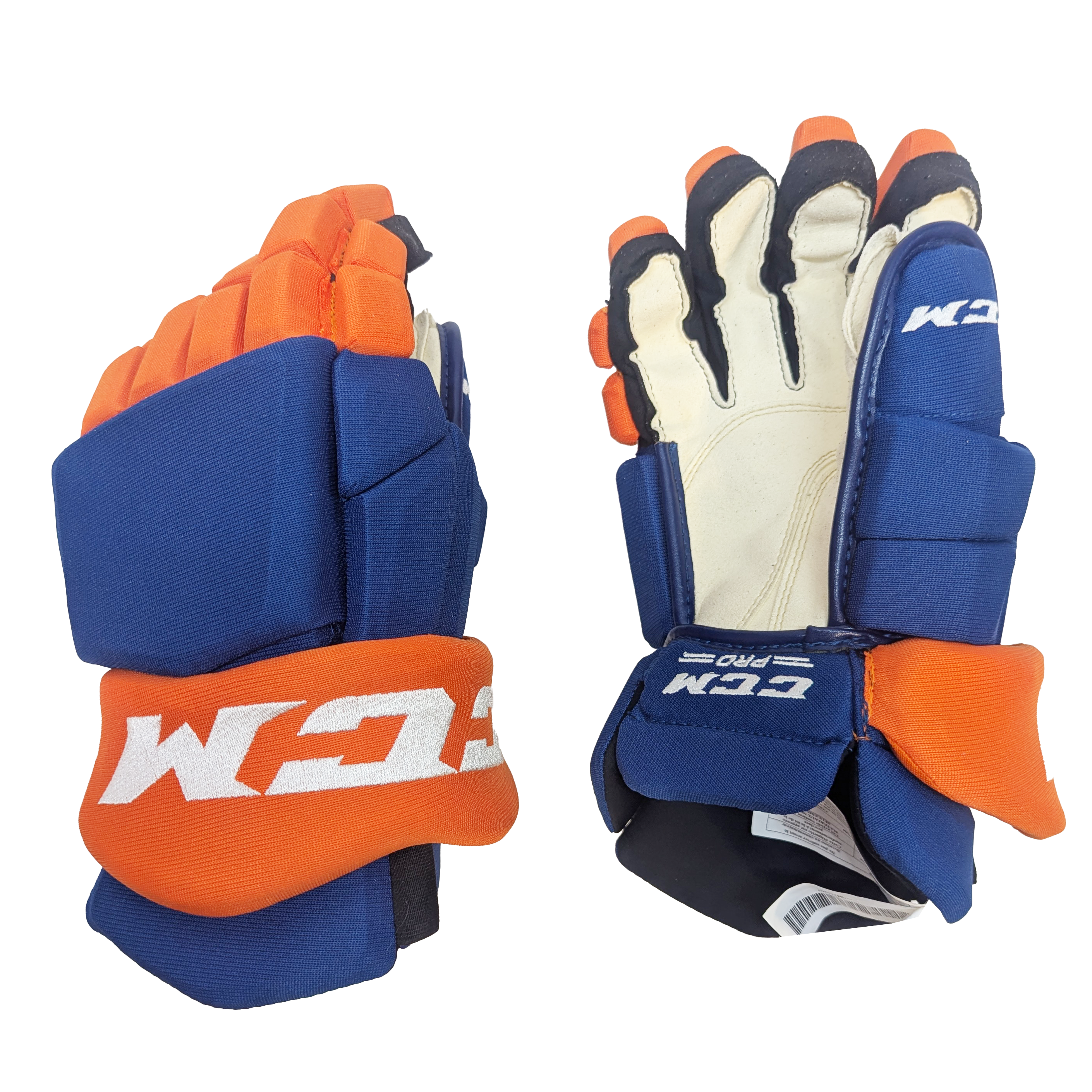 CCM HGTKPP - Gant NHL Pro Stock - Oilers d'Edmonton (bleu/orange)
